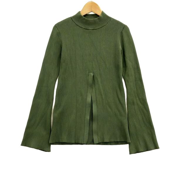 4点 未使用に近い　UN3D. アンスリード フロントスリットニットトップ リブ UN3D.（アンスリード）の「フロントスリットニットトップ