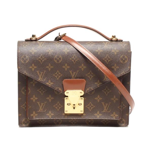 限定出品　ルイヴィトン　モンソー　モノグラム ルイ・ヴィトン 2wayハンドバッグ ショルダーバッグ 斜め掛け