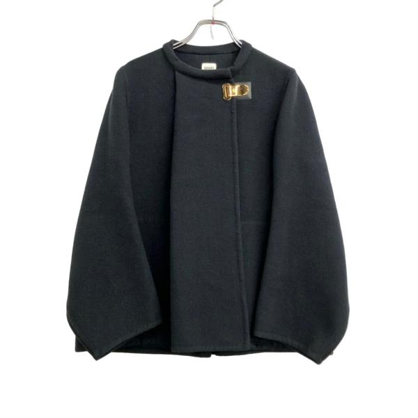 極美品★HERMES★カシミヤ100★ダブル★レザー★ショートコート 送料無料】ダブルフェイスカシミヤ ショートコート（JF008745
