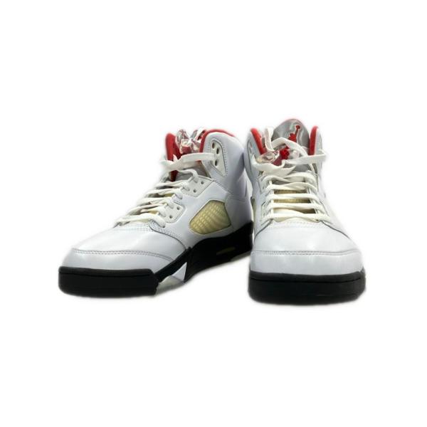 美品 ナイキ ハイカットスニーカー AIR JORDAN 5 RETRO DA1911-102