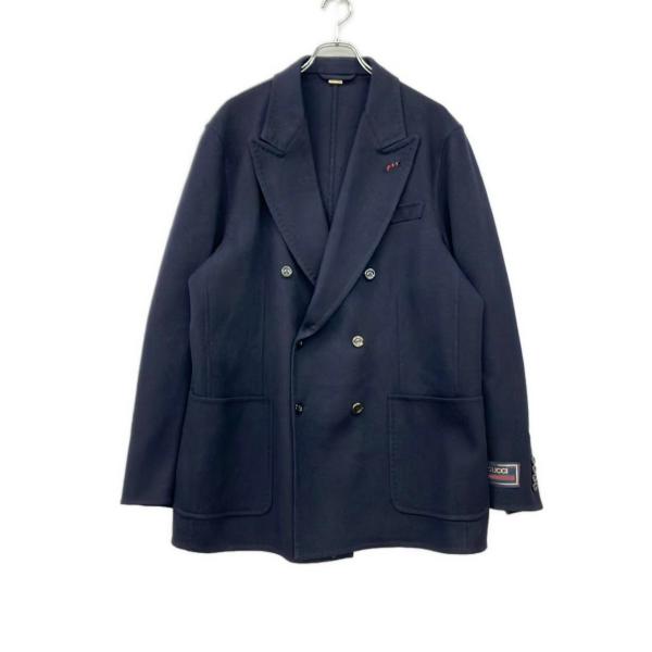 c*。様 グッチ　ネイビー ダブルブレストコート 美品 グッチ ダブルブレストコート メンズ SIZE 54 (XXL) GUCCI 中古