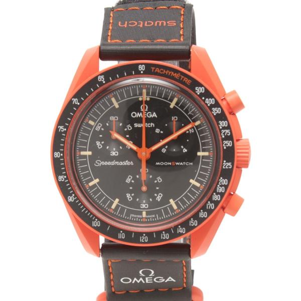 美品 オメガ×スウォッチ 腕時計 MISSION ON EARTH - LAVA