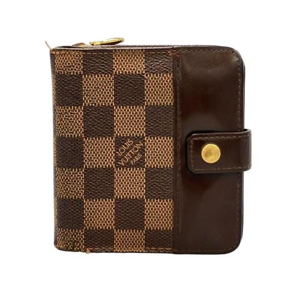 ルイ・ヴィトン 二つ折り財布 コンパクトジップ ダミエ N61668