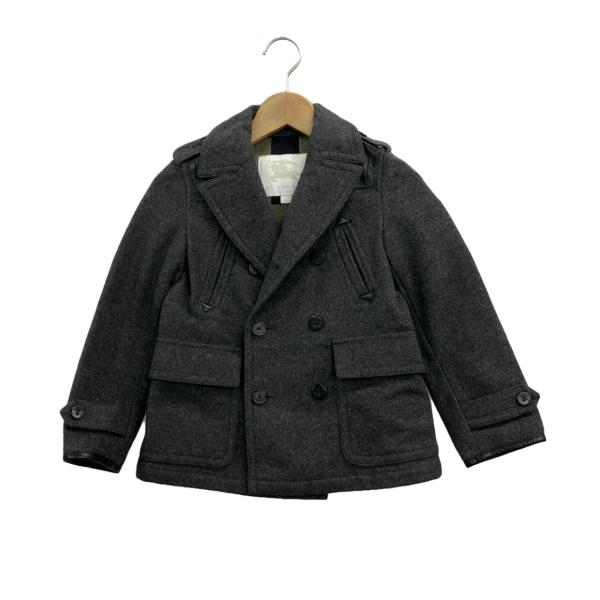 BURBERRY CHILDREN ウールコート 14Y グレー　ピーコート バーバリーチルドレン ピーコート ダブルボタン キッズ SIZE 6Y (110