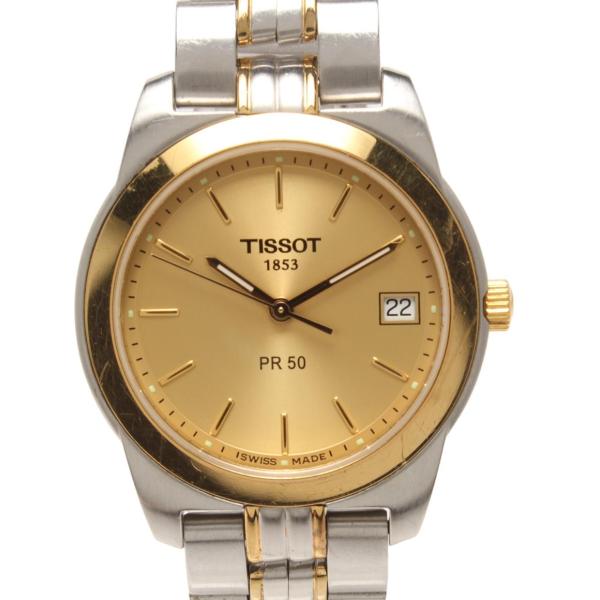 ティソ 腕時計 クオーツ ゴールド メンズ TISSOT 中古 : Rehello by