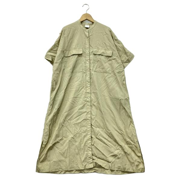 スピックアンドスパン エアリーフレンチロールアップシャツワンピース  