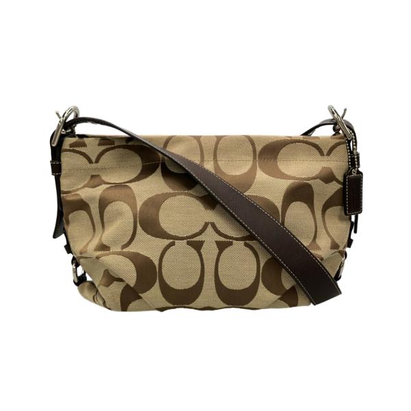 COACH シグネチャー ショルダーバッグ美品 美品 コーチ ショルダーバッグ 斜め掛け シグネチャー F15068