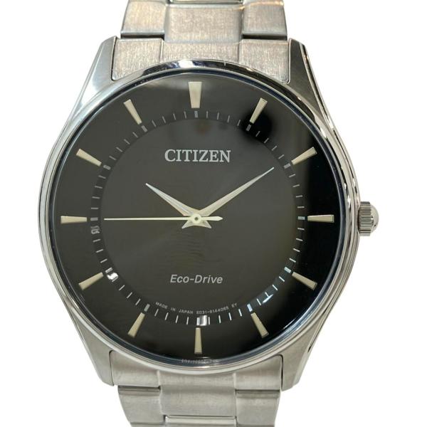 シチズン 腕時計 ソーラー ブラック E031-S103720 メンズ CITIZEN 中古
