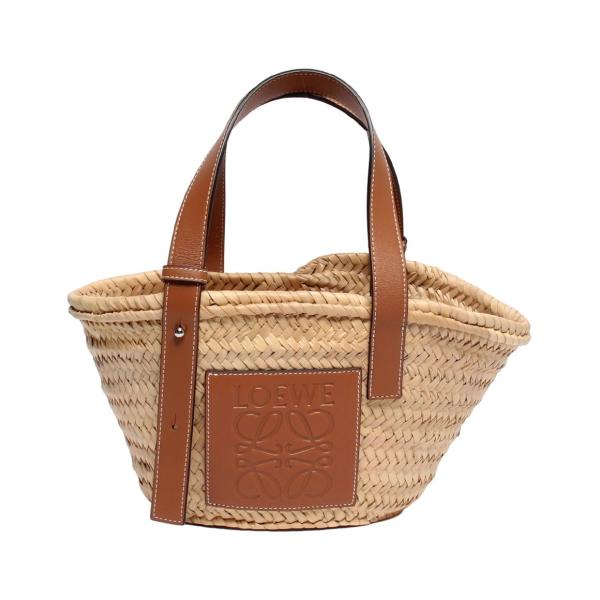 ロエベ　バスケットバッグ スモール ロエベ バスケットバッグスモール ブルー/レッド LOEWE】ロエベカゴ