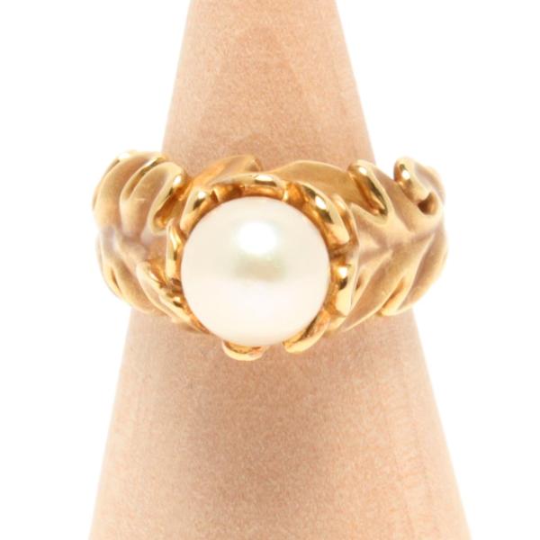 ★希少★アンジェラカミングス☆シルバーリング ☆ヴィンテージ☆☆ アンジェラ カミングス リング 指輪 18K パール 8.3mm レディース SIZE