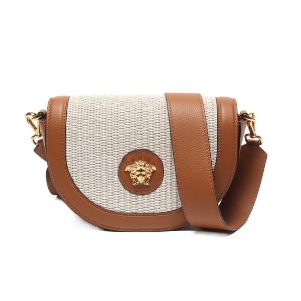 【中古】良品 VERSACE ヴェルサーチ ローズ レザー ショルダー バッグ eH10105A メルカリ