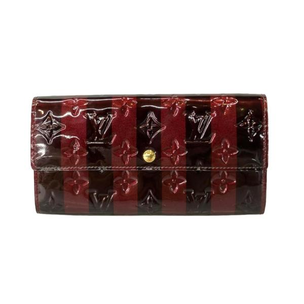 ルイヴィトン 二つ折り長財布 ポルトフォイユサラアマラントレイユール