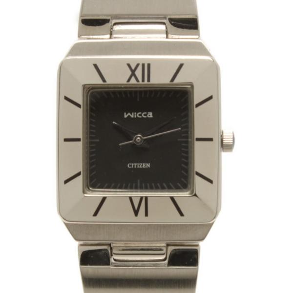 シチズン 腕時計 ウィッカ Wicca クオーツ ブラック 1032-L19478