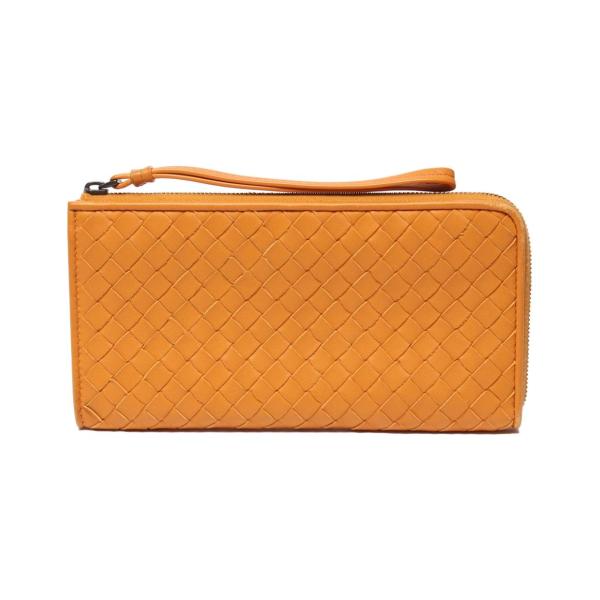 ◆正規品◆ボッティガヴェネタイントレチャート L字ファスナー長財布 ボッテガ・ヴェネタ L字ファスナー長財布 イントレチャート