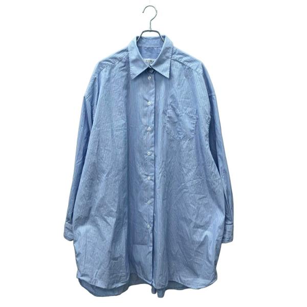 エムエム6メゾンマルジェラ 長袖 シャツ L イタリア製 ライトブルー 美
