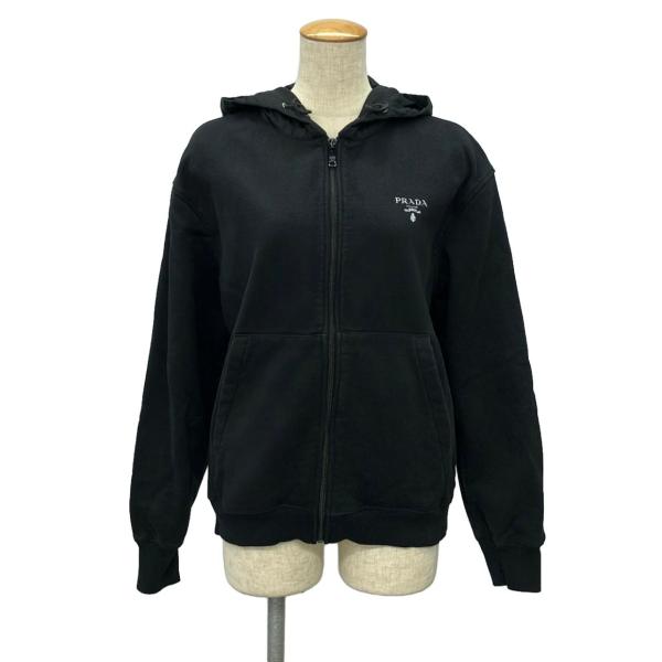 PRADA コットンフーディー UJL71B Iron Gray Cotton sweatshirt | PRADA