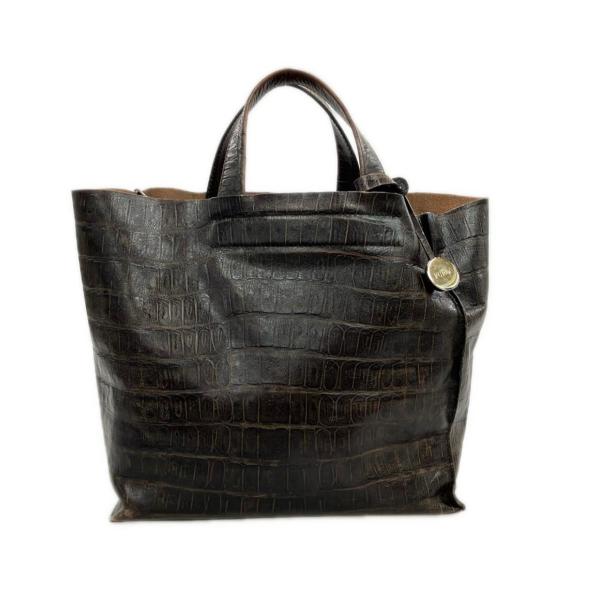 訳あり フルラ トートバッグ レザー クロコ型押し レディース Furla