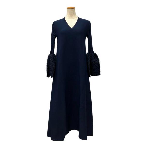 シーエフシーエルのニットロングワンピース CFCL シーエフシーエル ロング ニットワンピース フレアシルエット