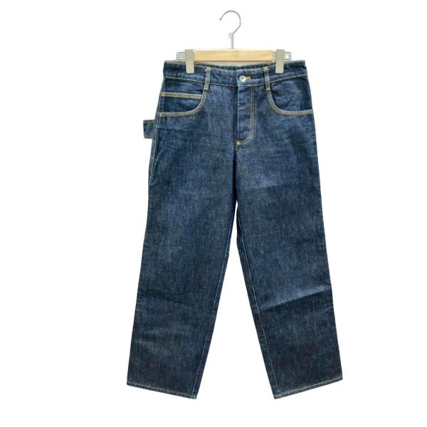 ボッテガヴェネタ　レザー切替えデニムパンツ　ダニエルリー　レディース36 未使用 美品 ボッテガヴェネタ デニムパンツ レディース SIZE 36 (L
