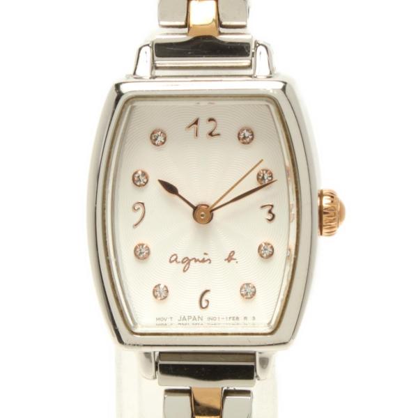 アニエスベー 腕時計 25th anniversary クオーツ ホワイト 1N01-0RZ0