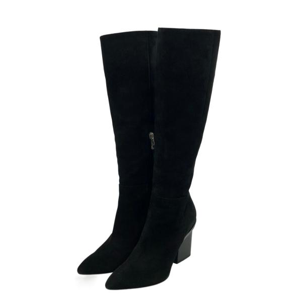 HERMES ブラックスエード ロングブーツ 36.5 HERMES ブラックスエード ロングブーツ 36.5 HERMES ブラックスエード