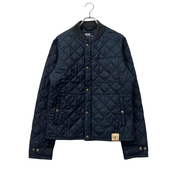 ポロ・ラルフローレン キルティングジャケット ネイビー ジップアップ スナップボタン メンズ SIZE LL POLO RALPH LAUREN ポロ・ラルフローレン キルティングジャケット ネイビー ジップアップ