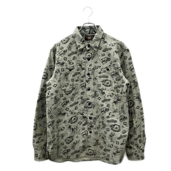 RRL シャツ M ダブルアールエル 総柄 シャツ メンズ SIZE L RRL 中古 : Rehello by