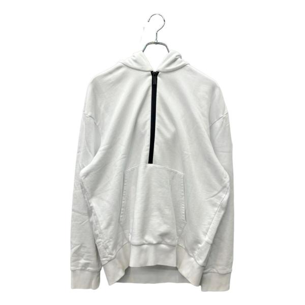 モンクレール ハーフジップパーカー 中古・古着通販】MONCLER (モンクレール) フードロゴ刺繍ハーフジップ