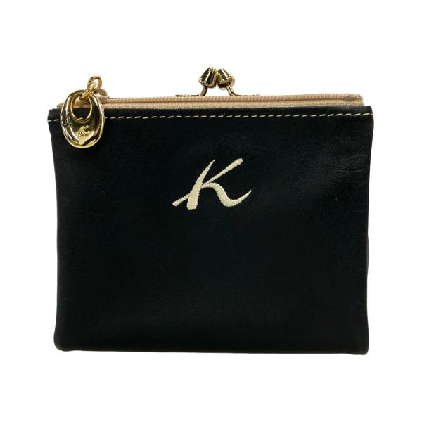 キタムラ2 二つ折り財布 がま口 牛革 レディース Kitamura2 中古