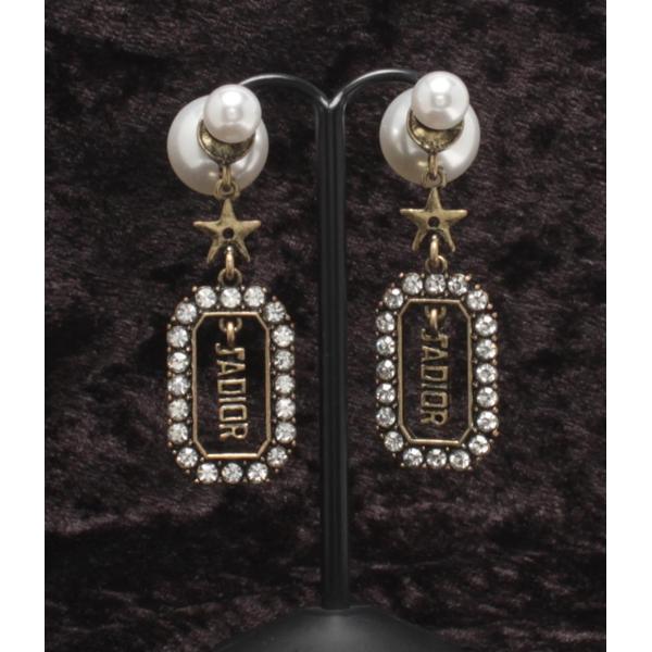 ◇クリスチャンディオール◇フェイクパール/スター/ピアス/ブランド クリスチャンディオール ピアス JADIOR フェイクパール レディース