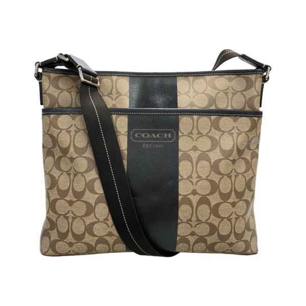 コーチ ショルダーバッグ 斜め掛け PVCレザー シグネチャー F70562