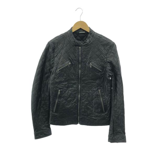 ドルチェアンドガッバーナ レザーキルティングブルゾン メンズ SIZE 44