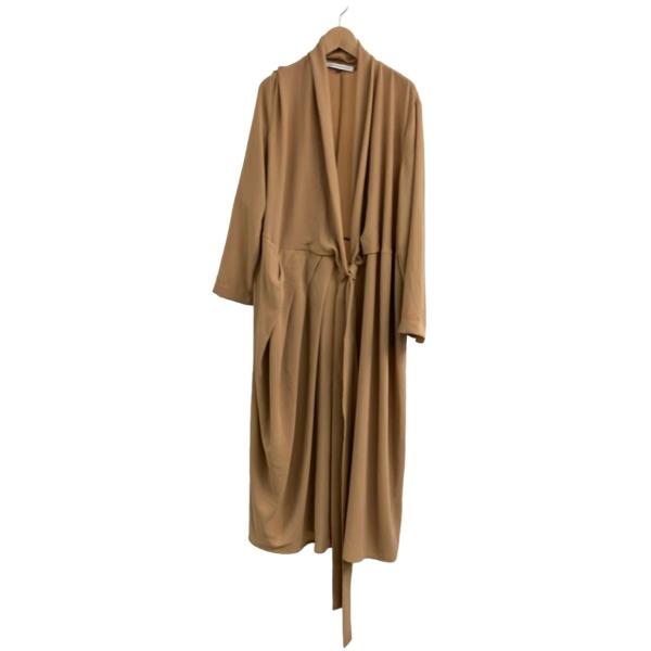 ADOLFO DOMINGUEZ ガウンコート 38 キャメル ウール混