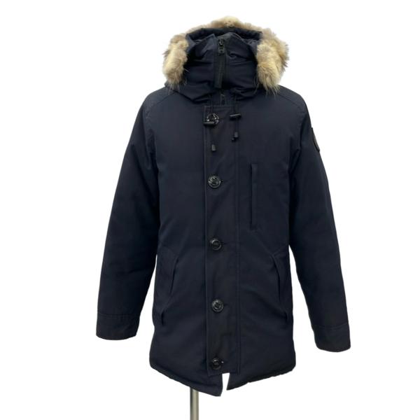 カナダグース ダウンコート BLACK LABEL ファー付き フロントボタン ダブルジップ CHATEAU PARKA 3426MB メンズ SIZE XS   カナダグース ダウンコート BLACK LABEL ファー付き フロントボタン