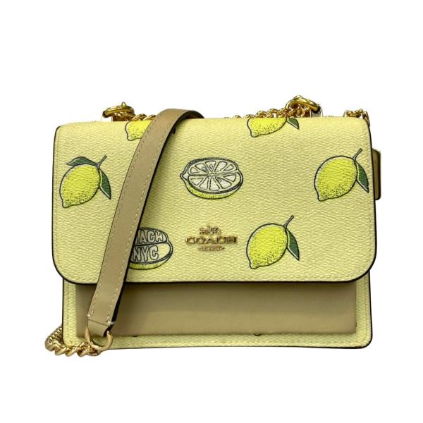 販売終了間近‼️コーチ　COACH ショルダーバッグ レモン コーチ チェーンショルダーバッグ レモン CAN24 レディース COACH 中古