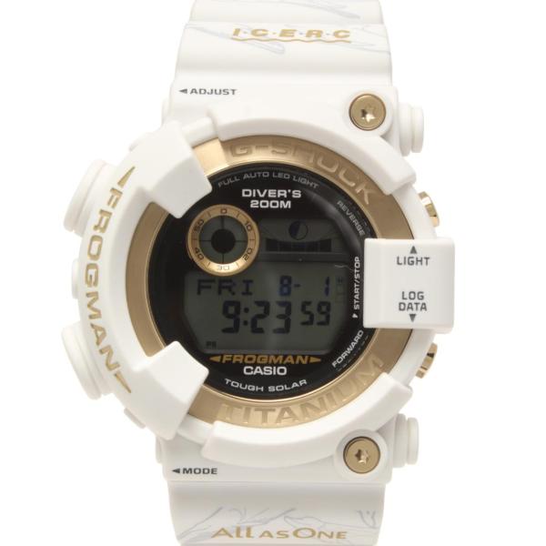 美品 カシオ 腕時計 FROGMAN Love Sea and The Earth G-SHOCK ソーラー GW-8201K-7JR ユニセックス CASIO 中古