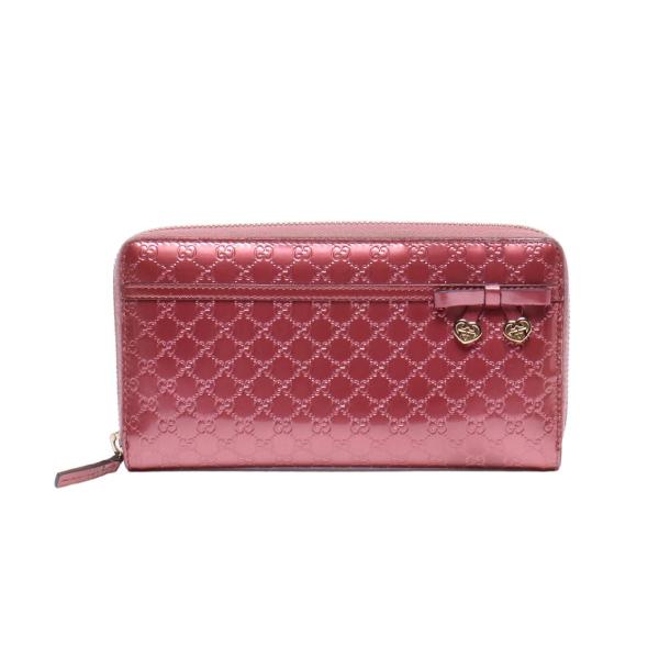 グッチ ラウンドファスナー長財布 マイクログッチシマ 307997