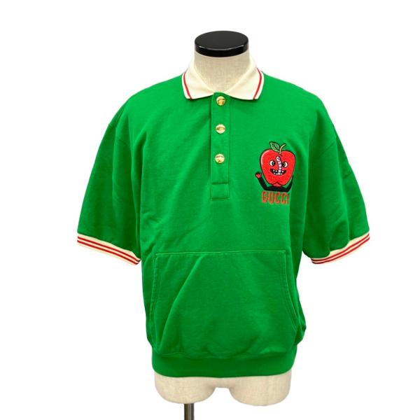未使用【GUCCI】正規品ポロシャツメンズXS(レディースS〜M) グッチ 半袖ポロシャツ 658081 XJEHZ メンズ SIZE XS (XS) GUCCI 中古