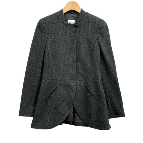 アルマーニコレッツォーニ ノーカラージャケット レディース SIZE 38