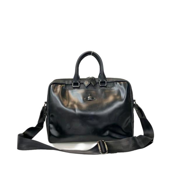 【美品】ヴィヴィアンウエストウッド 2WAYビジネスバッグ レザー 黒 5Q38 ヴィヴィアンウエストウッド 2WAY ビジネスバッグ ブリーフ