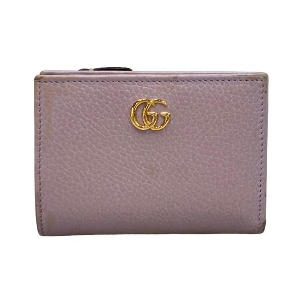グッチ 二つ折り財布 GGマーモント 772738 0416 レディース GUCCI 中古