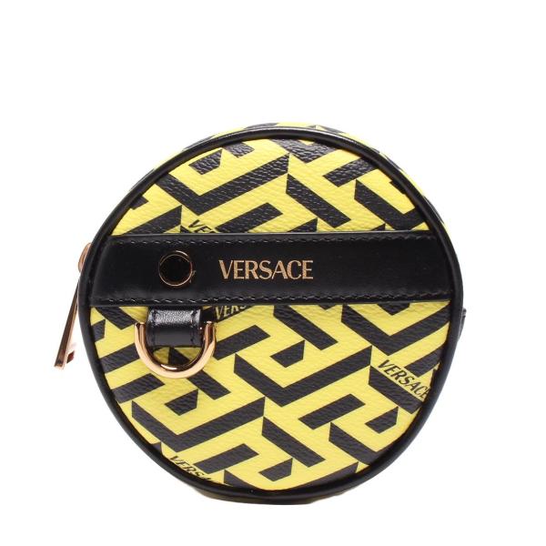 VERSACE ヴェルサーチ　グレカ　サークルポーチ hugall_rc-itxjephrglm2-llbk