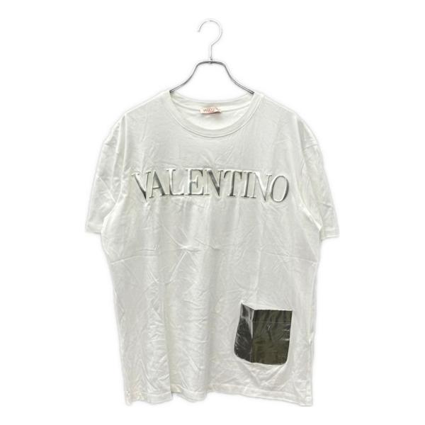 美品 ヴァレンティノ 半袖Tシャツ サイドポケット付き エンボスロゴ