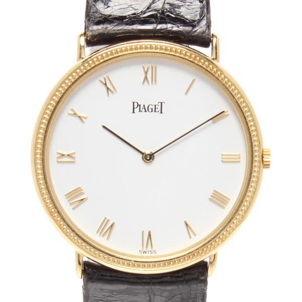 ピアジェ 腕時計 K18 手巻き ホワイト 90231 メンズ レディース PIAGET