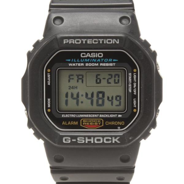美品 CASIO G-SHOCK デジタル腕時DW-5600E-1 箱無し カシオ 腕時計 G-SHOCK クオーツ DW-5600E-1 メンズ CASIO 中古