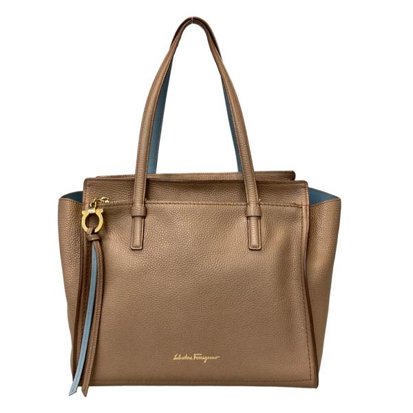 サルヴァトーレフェラガモ 2way トートバッグ サルバトーレフェラガモ/トートバッグ/ヴァラ/黒/レザー/型番：21H500