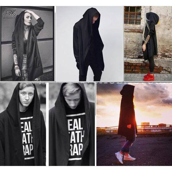 ロングパーカー メンズ 長袖 マント フード 無地 黒 吸血鬼風 マント風 ストリート存在感モード系シルエット ファション オシャレ個性的 Buyee Buyee 日本の通販商品 オークションの代理入札 代理購入