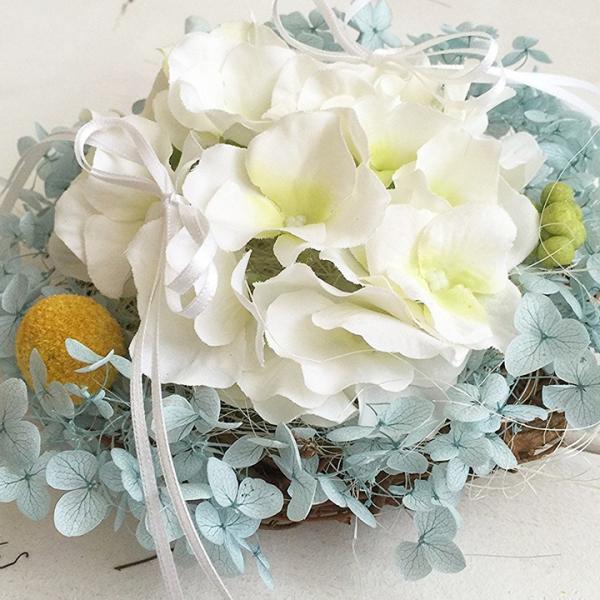 あじさいのリングピロー 完成品 ブライダルインナー ハグ 通販 Paypayモール