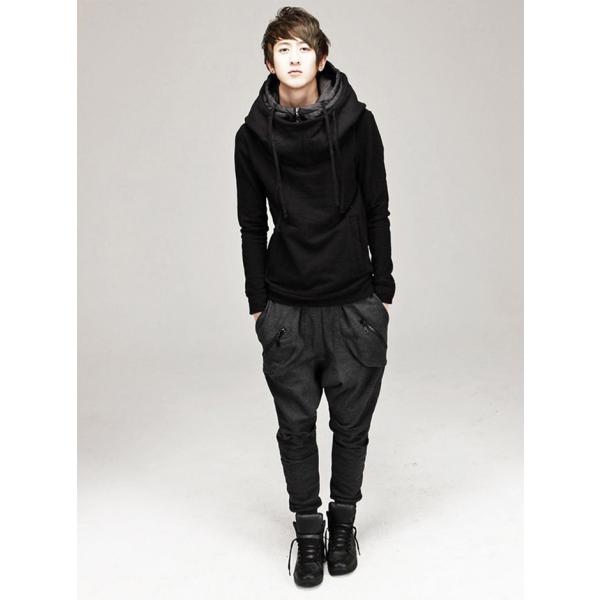 サルエルパンツ メンズ サルエル ドレープパンツ 2カラー クロップドパンツ 黒 グレー ボトムス Buyee Buyee 日本の通販商品 オークションの代理入札 代理購入