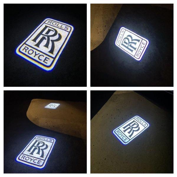 Rolls royce LED HD ロゴ プロジェクター ドア カーテシ ランプ ロールス ロイス ファントム ゴースト レイス カリナン 高性能 NEWタイ